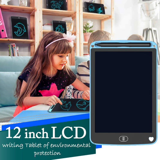 Wukusy 1412 portable LCD writing tablet with digital screen for paperless memo and note-taking in a compact toy design.
