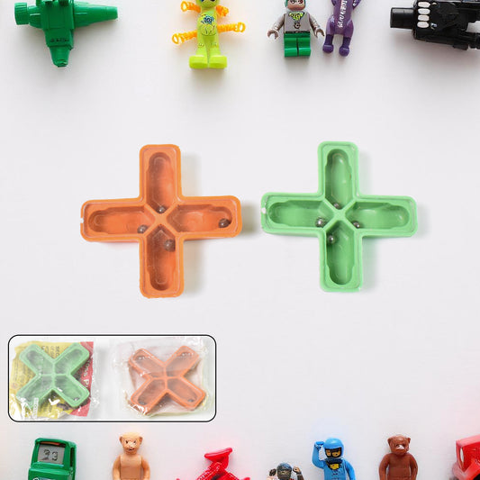 Wukusy Magic Toys Magic Cross puzzle in mixed colors, a fun magic toy for children with intriguing trick design.