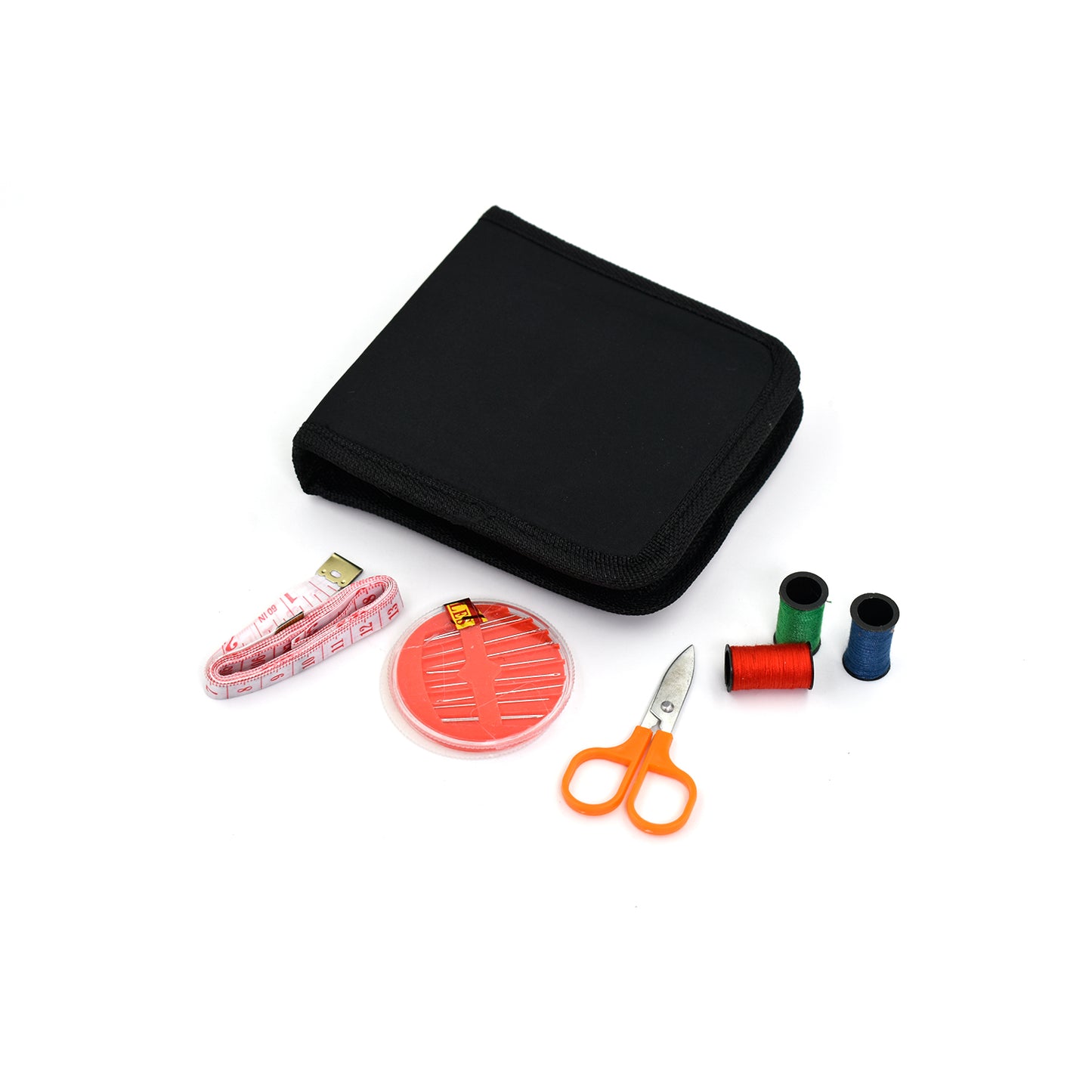 Wukusy 6052a 33-piece purse sewing set with zipper compartment, containing various sewing tools for home improvement and crafts.
