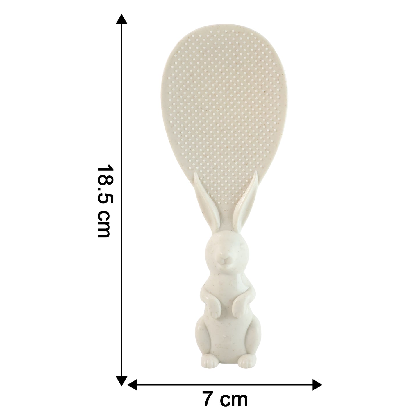 Wukusy cute bunny handle non-stick rice serving spoon with a playful bunny design and ergonomic handle, ideal for serving rice.