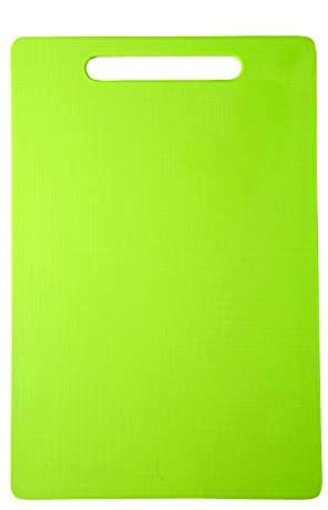 Wukusy kitchen plastic cutting and chopping board, large size, durable kitchen tool for food preparation and slicing.