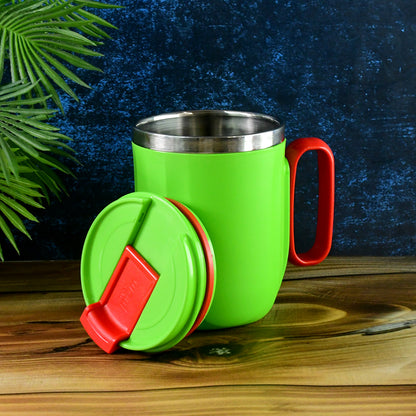 Wukusy Supermom Panda Ship mug with 400ml capacity, featuring a panda ship design, perfect for home and kitchen use.