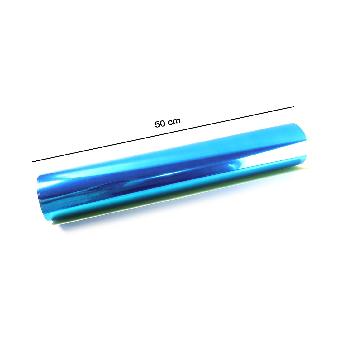 Self adhesive wall mirror sheet by Wukusy, 100x50 cm, showing a sleek, reflective mirror surface ready for installation.