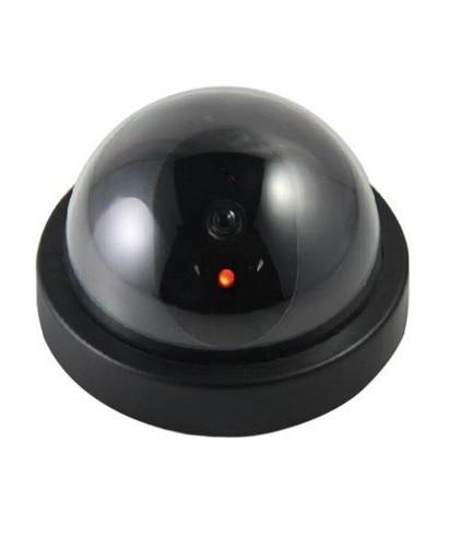 Wukusy 0346 wireless home security dummy CCTV camera mounted on a wall, designed to deter intruders with realistic appearance
