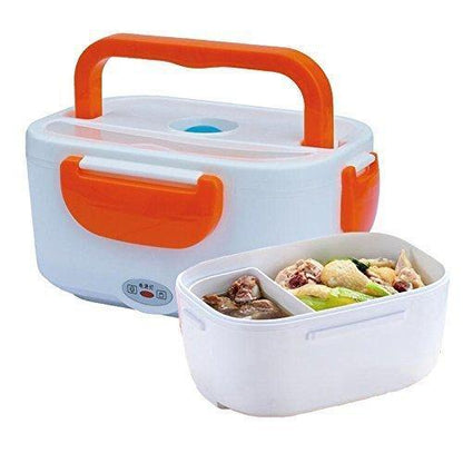 Wukusy 058 Electric Lunch Box with stainless steel container, portable design, and adjustable temperature control.