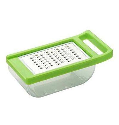 Wukusy cheese grater slicer chopper kitchen tool with stainless steel blades for grating, slicing, and chopping cheese and vegetables.