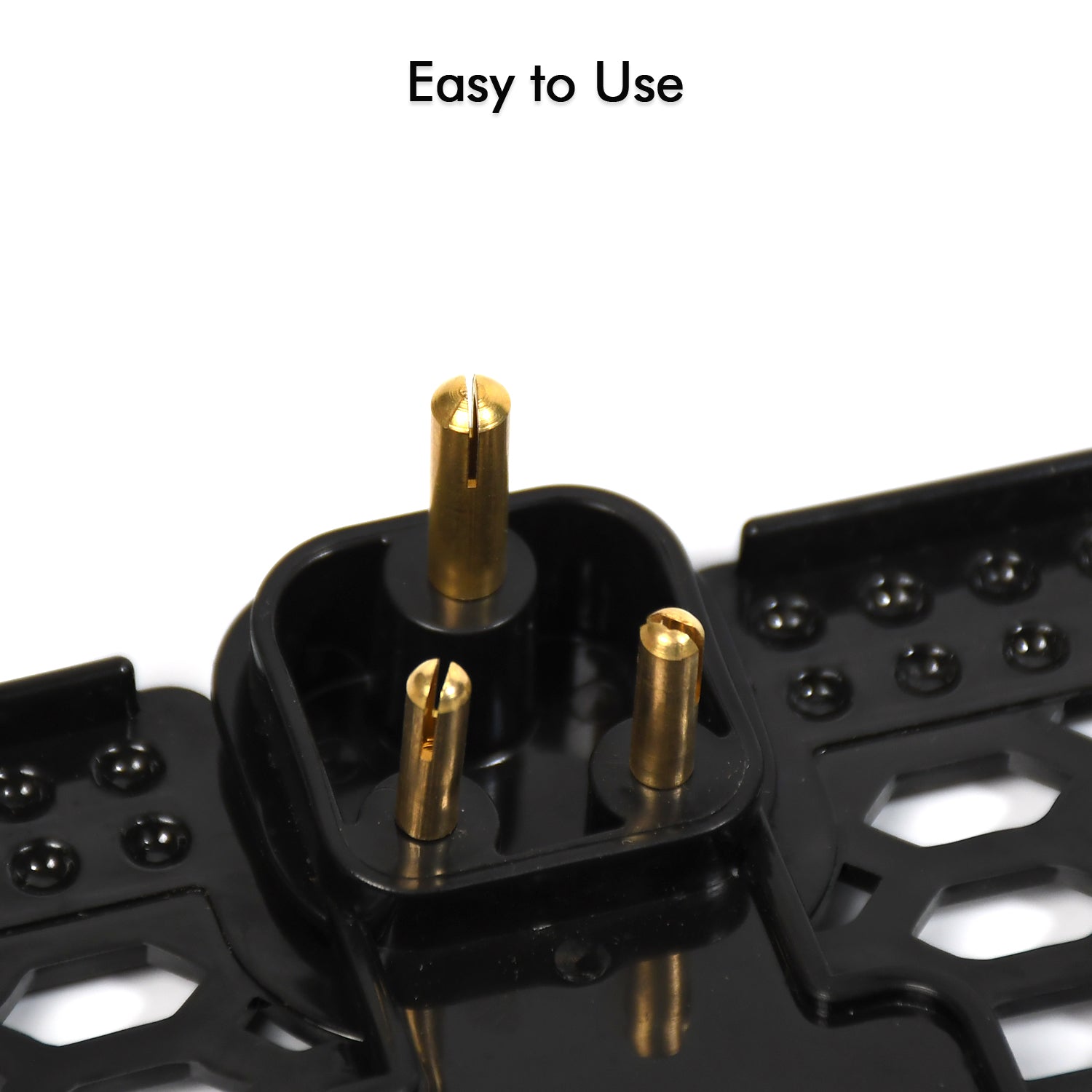Black Wukusy multi-purpose wall holder stand for mobile charging, fits in socket and hangs mobile phones securely.