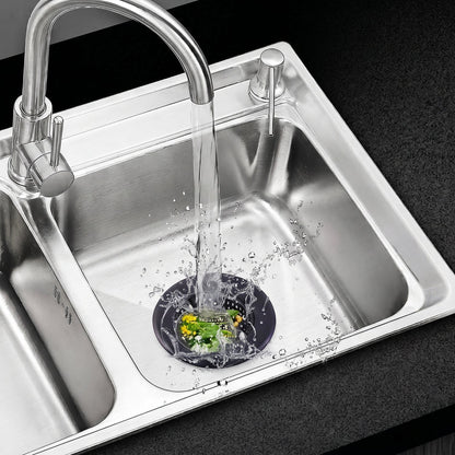 Wukusy metal sink drain mesh strainer filter basket for kitchen, designed to catch food particles and prevent clogs.
