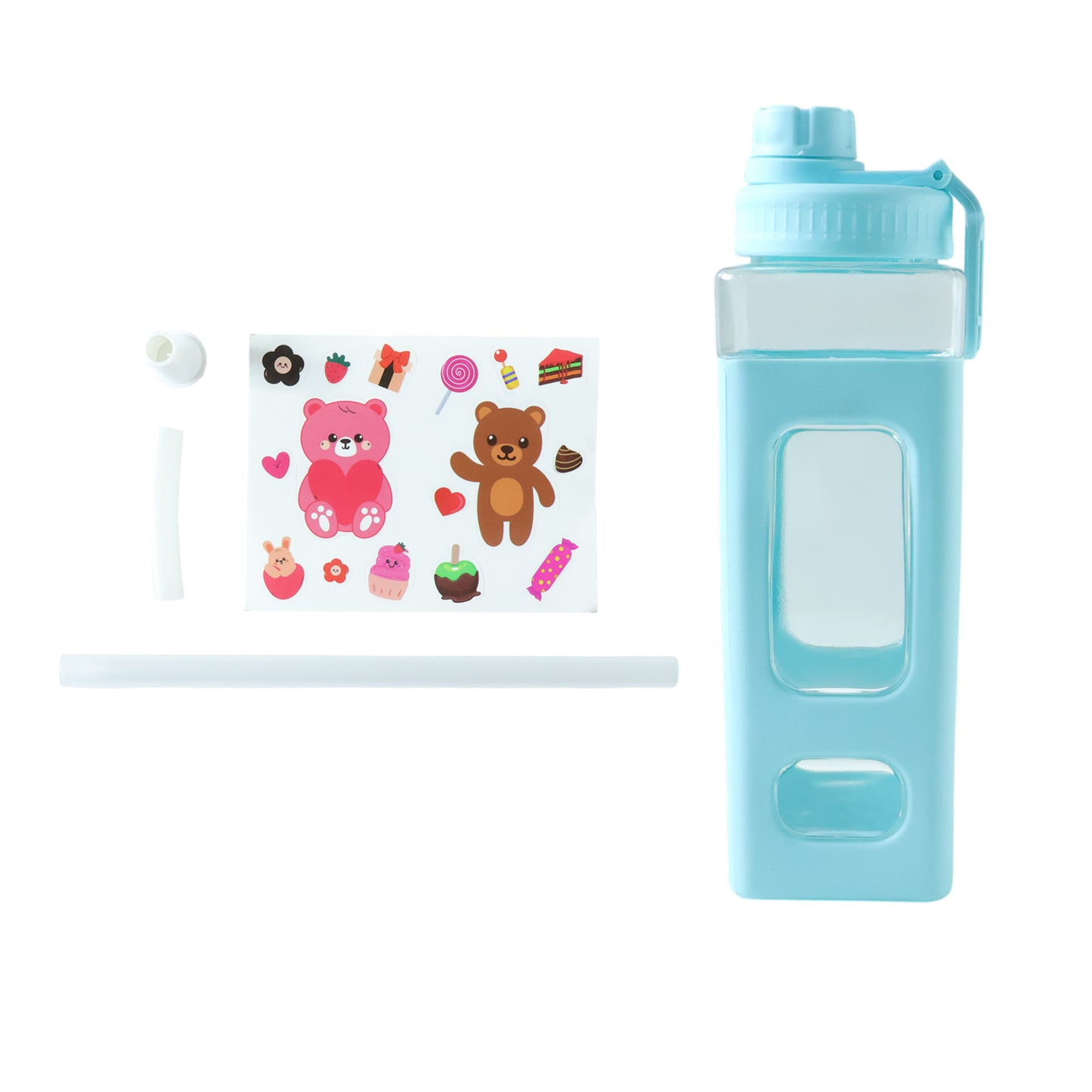 Wukusy premium 900ml leak-proof plastic water bottle with secure lid and clear body for hydration on the go