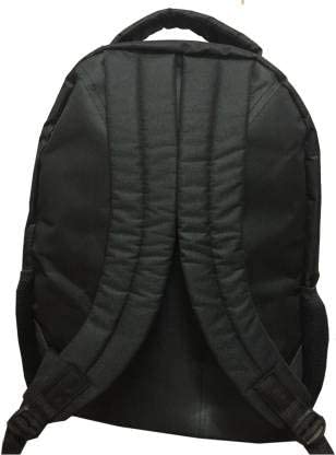 Wukusy 15.6-inch office laptop bag with padded compartment, black nylon exterior, and adjustable shoulder strap.