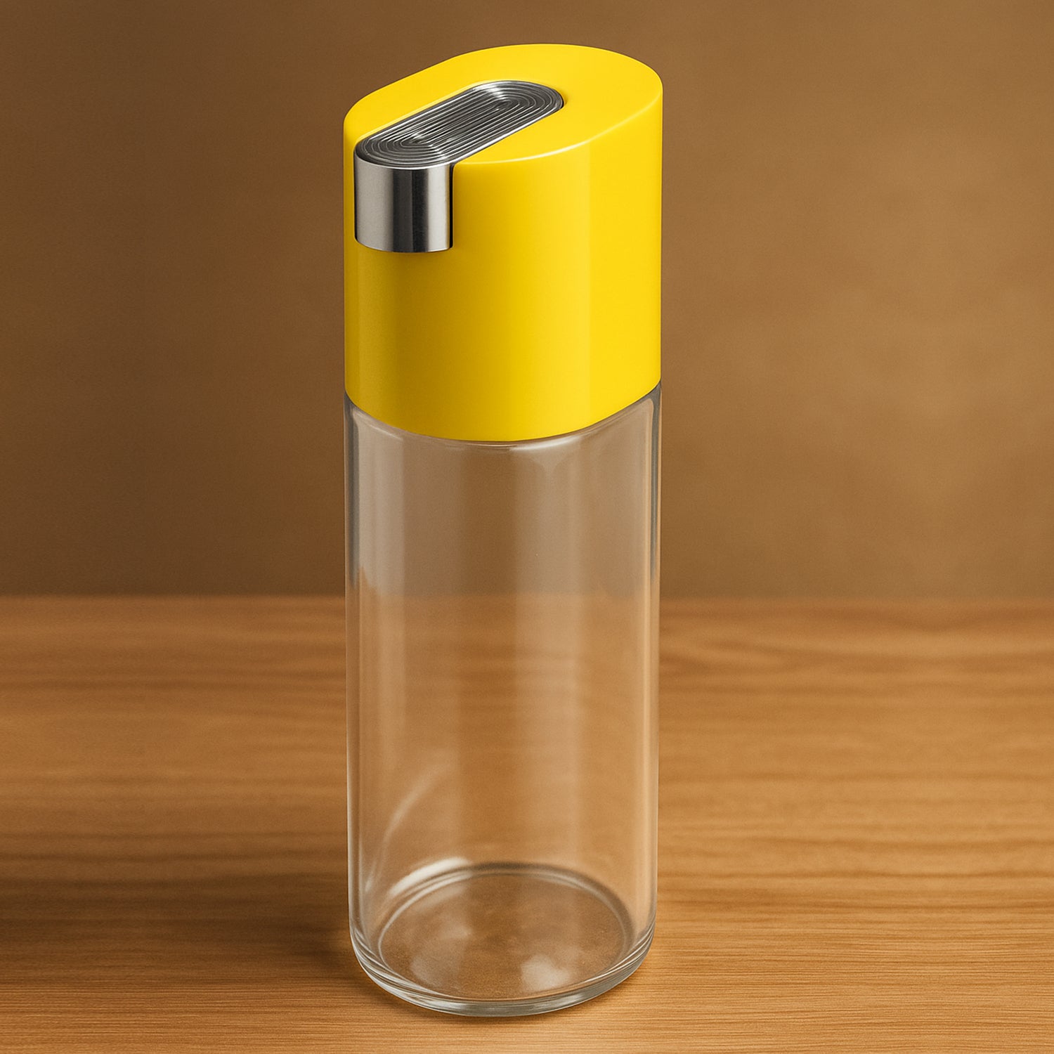 Wukusy 500 ml automatic oil dispenser bottle with one-touch controlled pour spout for precise kitchen oil dispensing