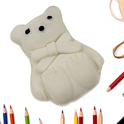 Wukusy cartoon design eraser featuring colorful mixed character illustrations, ideal for office and school use.