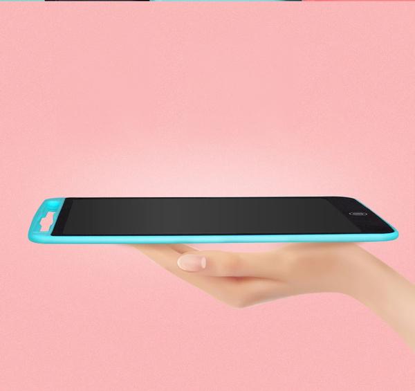 Wukusy 8.5-inch LCD portable writing pad tablet for kids with digital screen and stylus for drawing and note-taking.