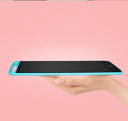 Wukusy 8.5-inch LCD portable writing pad tablet for kids with digital screen and stylus for drawing and note-taking.