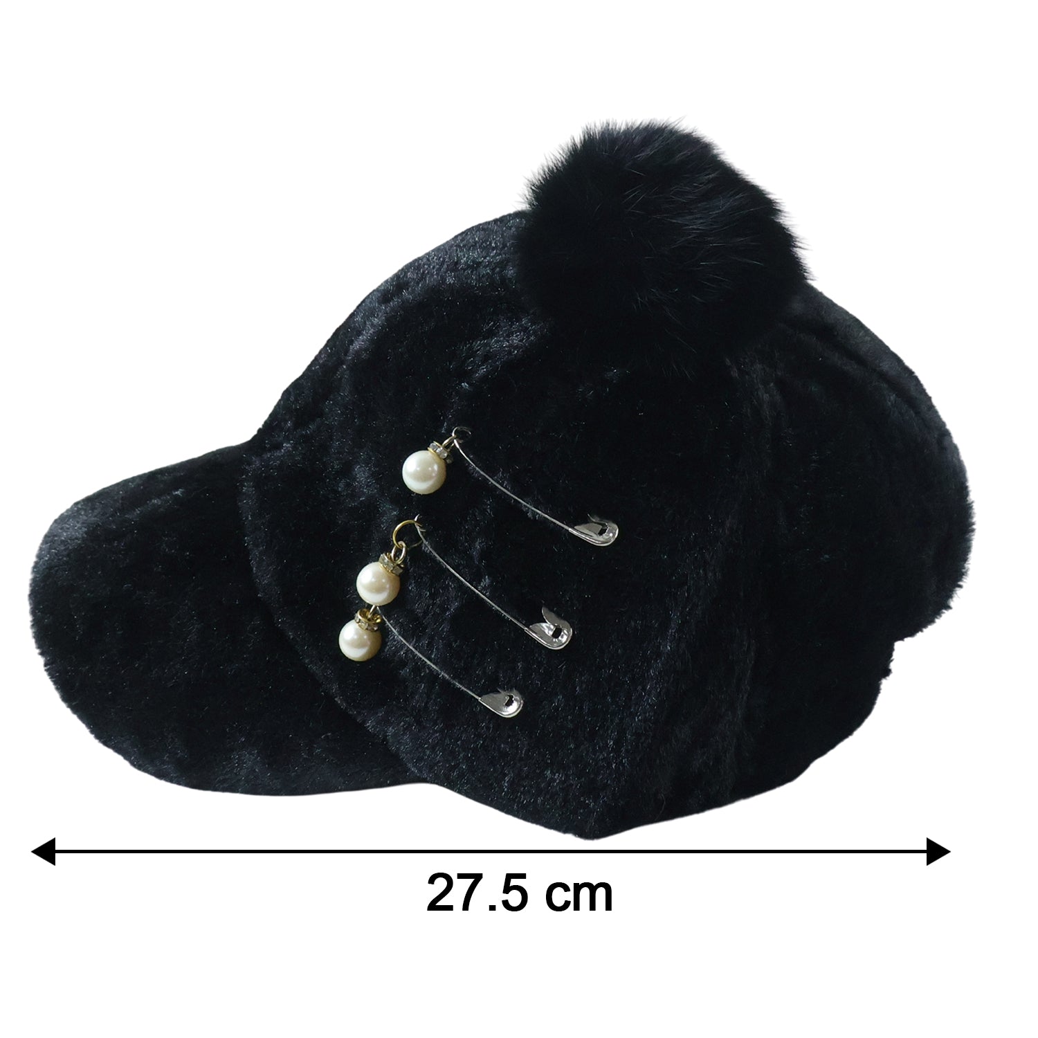 Wukusy elegant winter fur cap for women, featuring soft plush fur and stylish design, perfect for cold weather fashion.