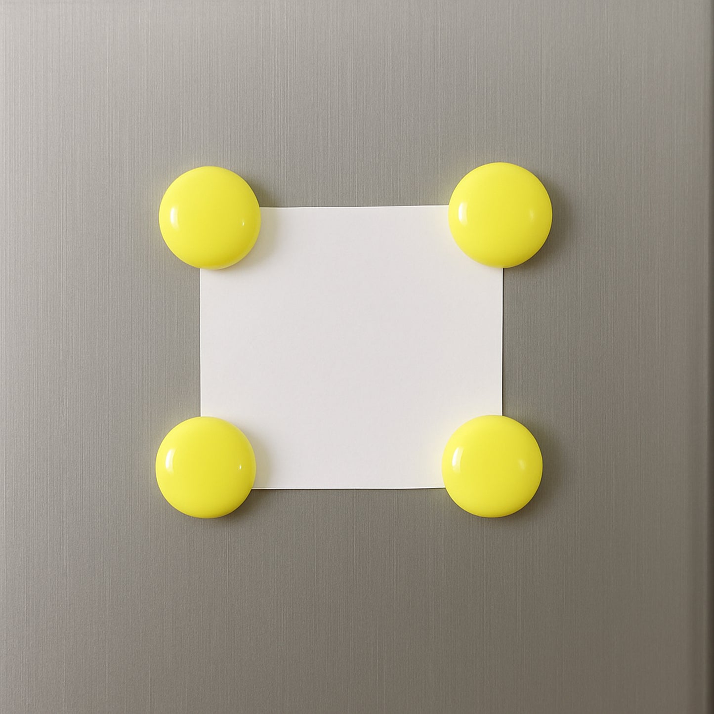 Set of 10 white round fridge magnets from Wukusy, ideal for home improvement and organizing notes on a refrigerator.