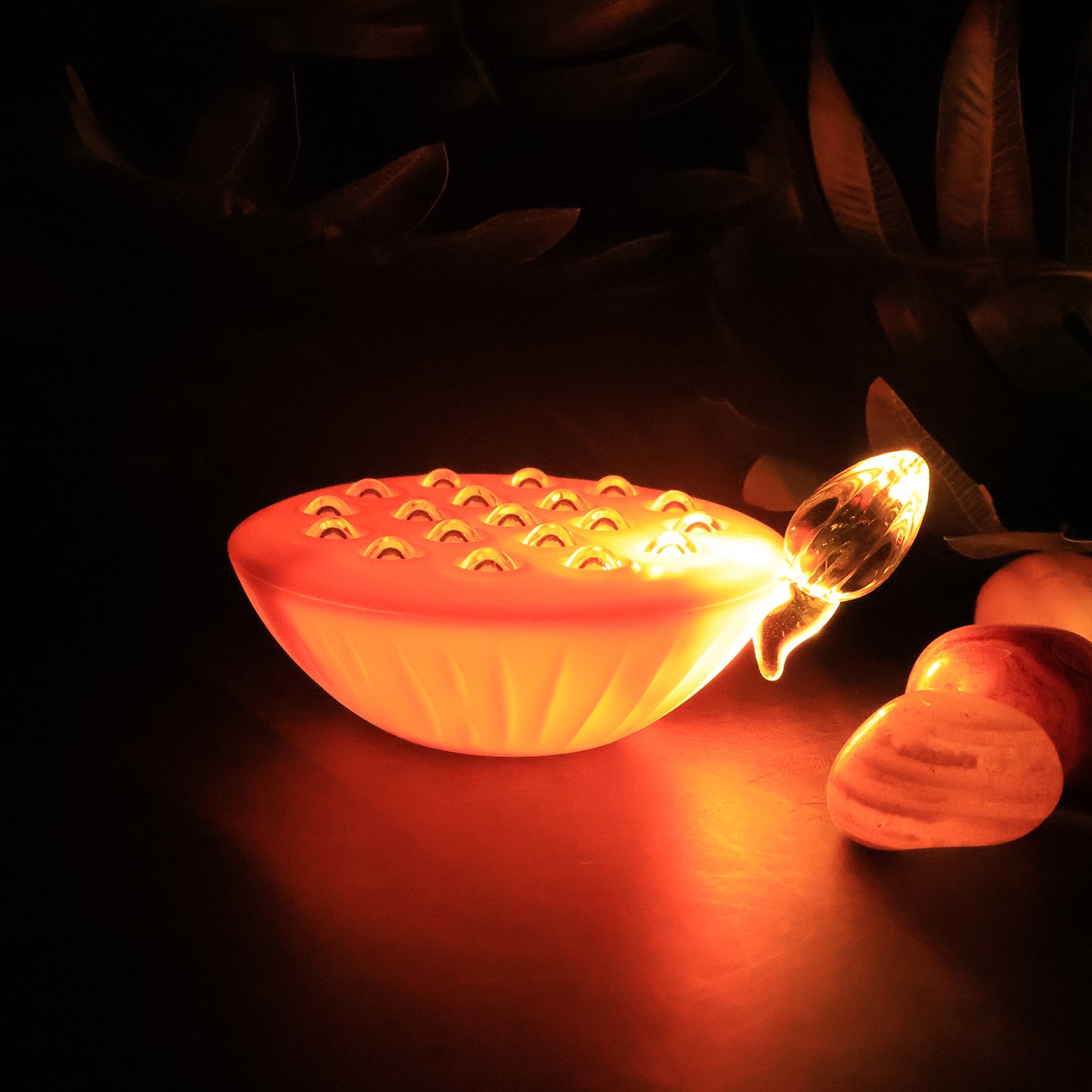 Set of 12 Wukusy Lotus Canopy LED decorative lamps for home decor, featuring elegant lotus-shaped LED light fixtures.
