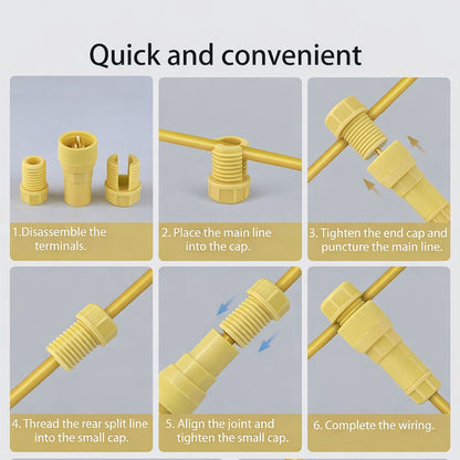 Wukusy Posi Tap wire connector, 1-piece electrical connector with secure tap design, shown in close-up on white background.