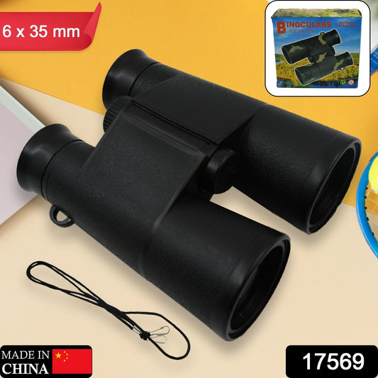Wukusy 6x35mm kids binoculars toy for learning, bird watching, camping, outdoor adventures, perfect for boys and girls.