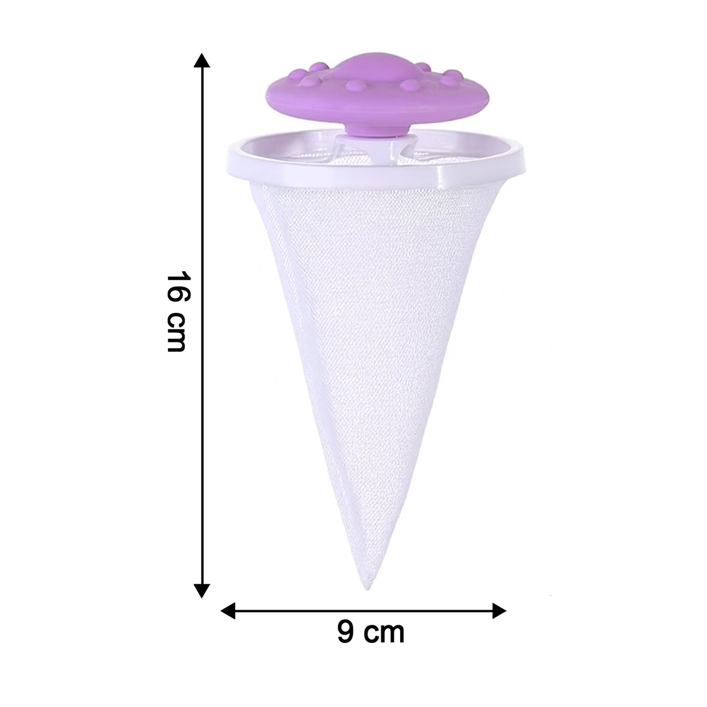 Wukusy floating washing machine lint mesh filter bag, home improvement accessory for trapping lint during laundry.