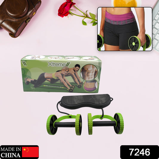 Wukusy Ab Builder resistance tube for core exercises, featuring handles and adjustable tension for home gym abdominal training.