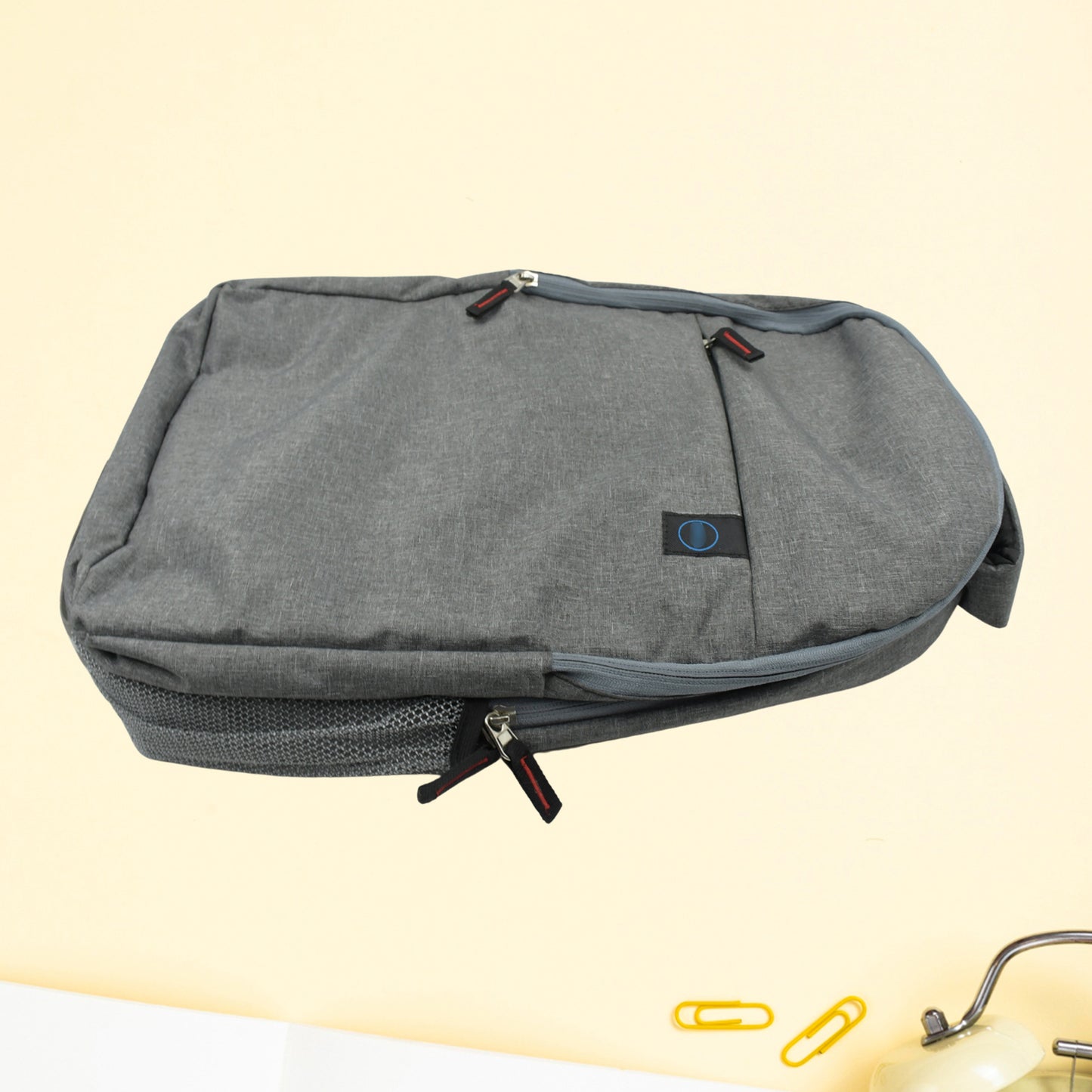 Wukusy laptop bag with adjustable strap, water-resistant design, multiple storage pockets, lightweight travel and office bag.