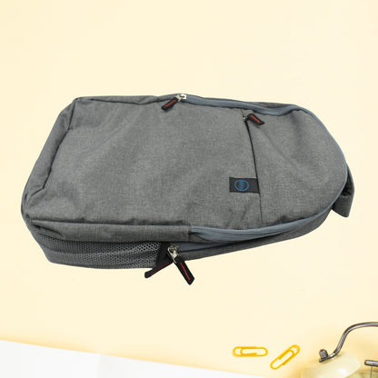 Wukusy laptop bag with adjustable strap, water-resistant design, multiple storage pockets, lightweight travel and office bag.