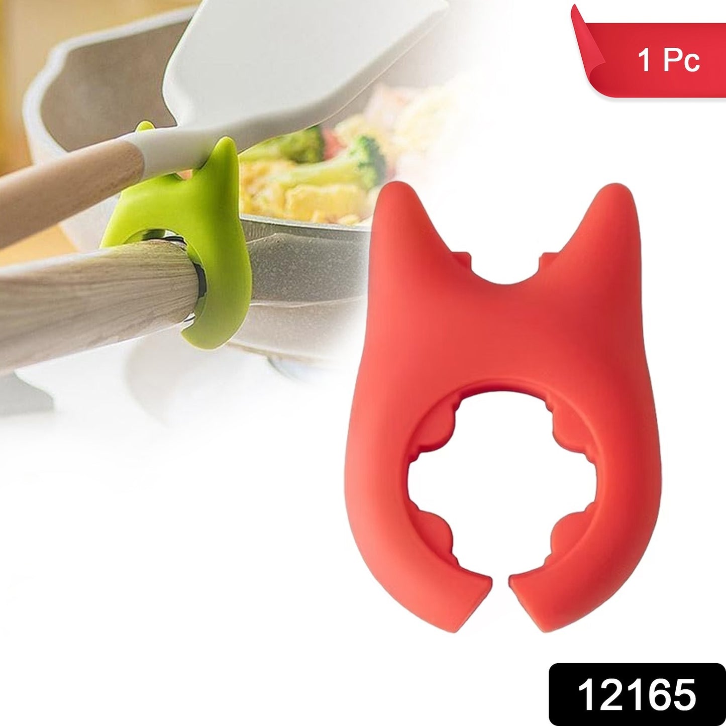 Wukusy plastic pot holder for kitchen, 1 piece, durable and heat-resistant, ideal for safely handling hot pots and pans.