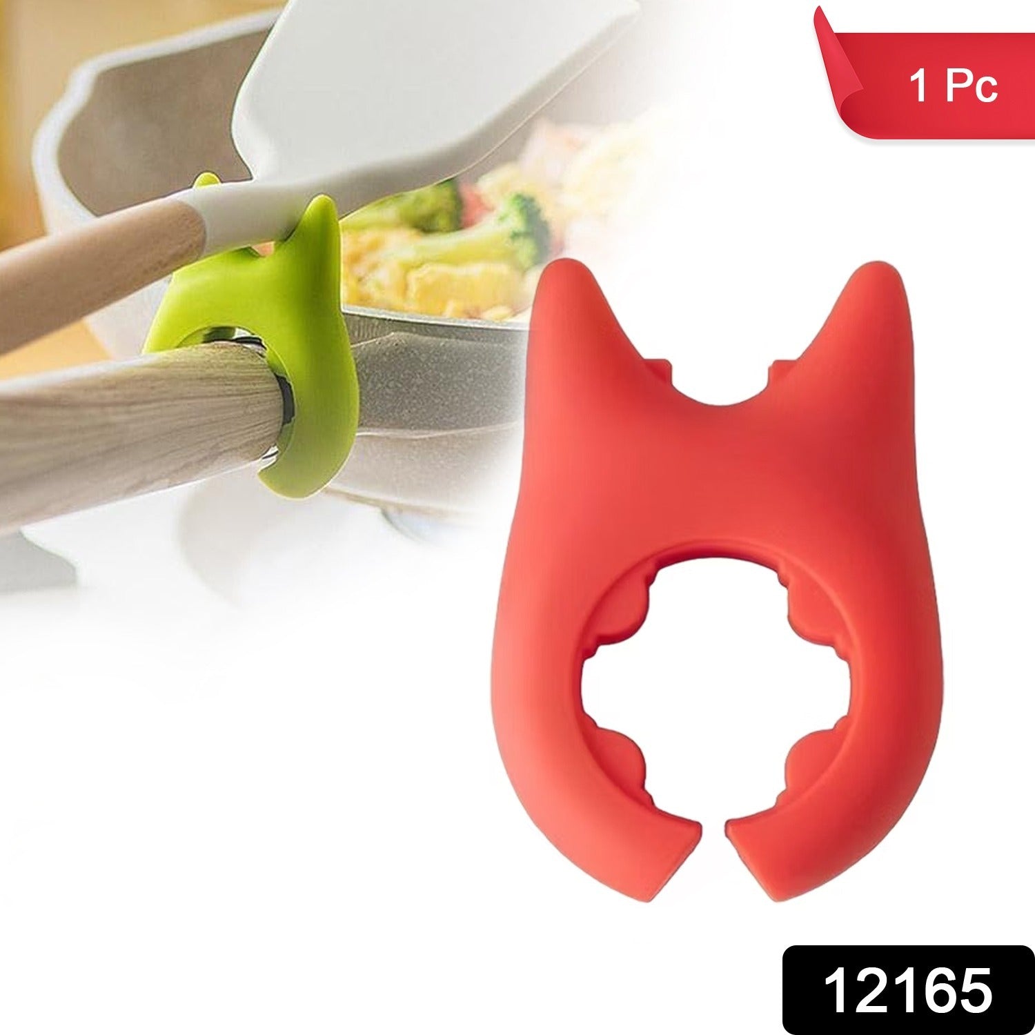 Wukusy plastic pot holder for kitchen, 1 piece, durable and heat-resistant, ideal for safely handling hot pots and pans.