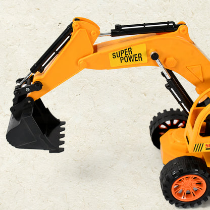 Wukusy JCB construction toy set featuring a remote control JCB truck and accessories for kids and boys.