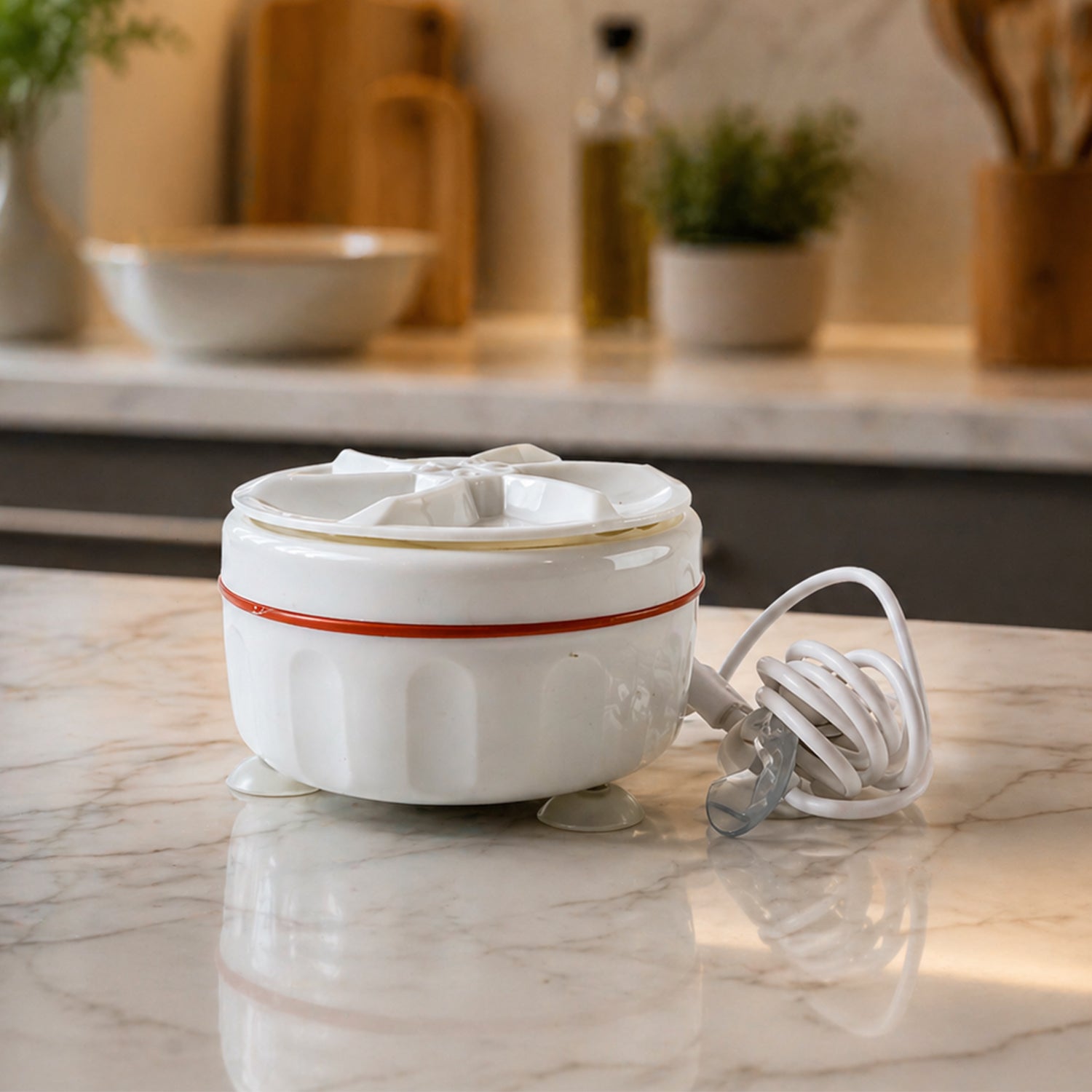Wukusy portable mini electric washing machine with compact design and control panel, suitable for small loads and travel use.
