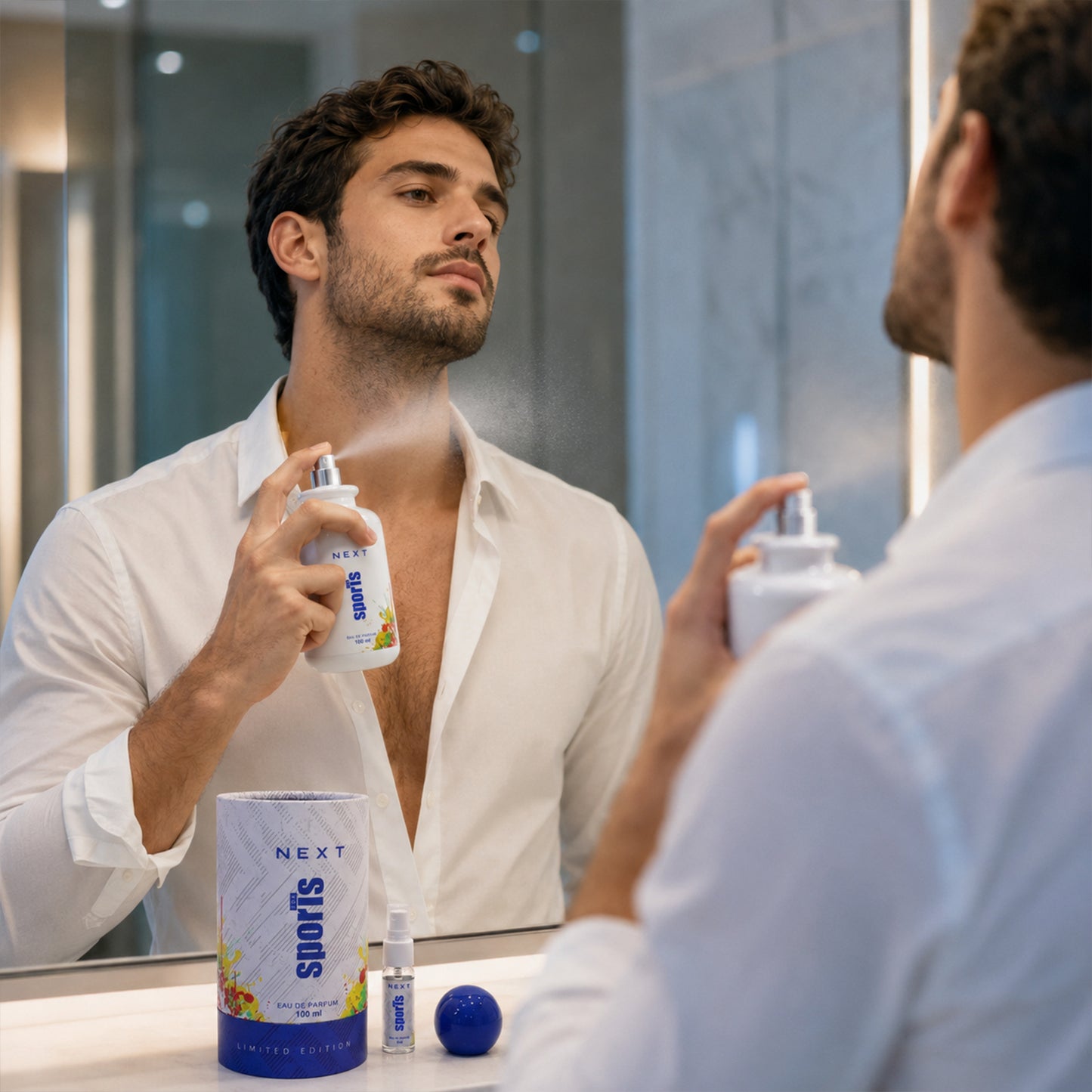 Wukusy Next Sports fragrance Eau de Perfume spray for men, 100ml, long-lasting scent, suitable for daily use.