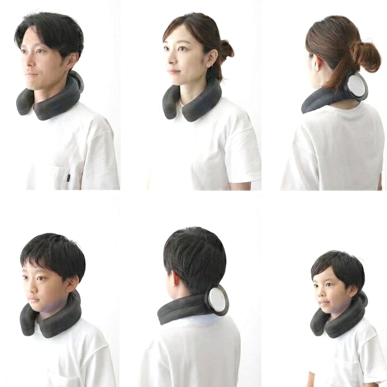 Wukusy multi-purpose U-shaped comfort support pillow designed for ergonomic neck and back support, shown in a neutral color.