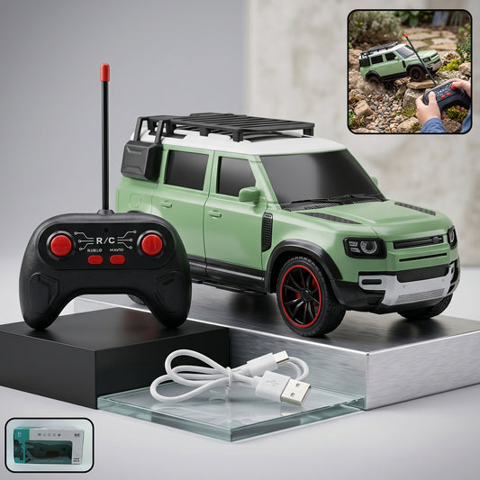 Wukusy high-speed remote control racing car toy for kids and boys, shown on a smooth surface ready for play.