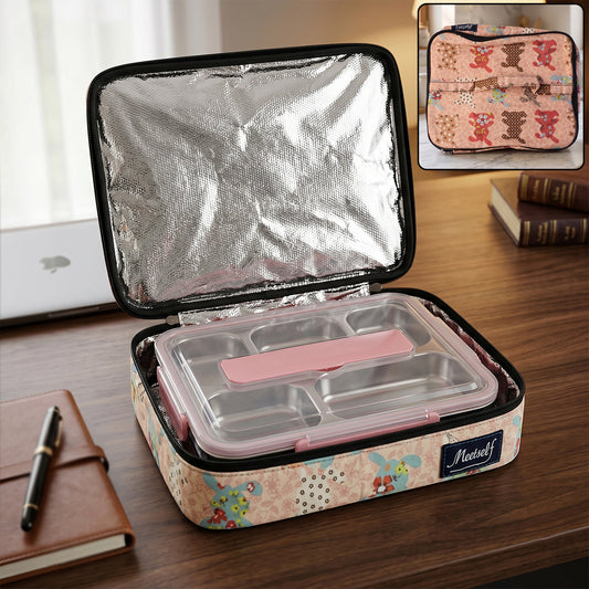 Lightweight Wukusy travel organizer bag with multiple compartments for gym and travel storage, shown open with neatly arranged items.
