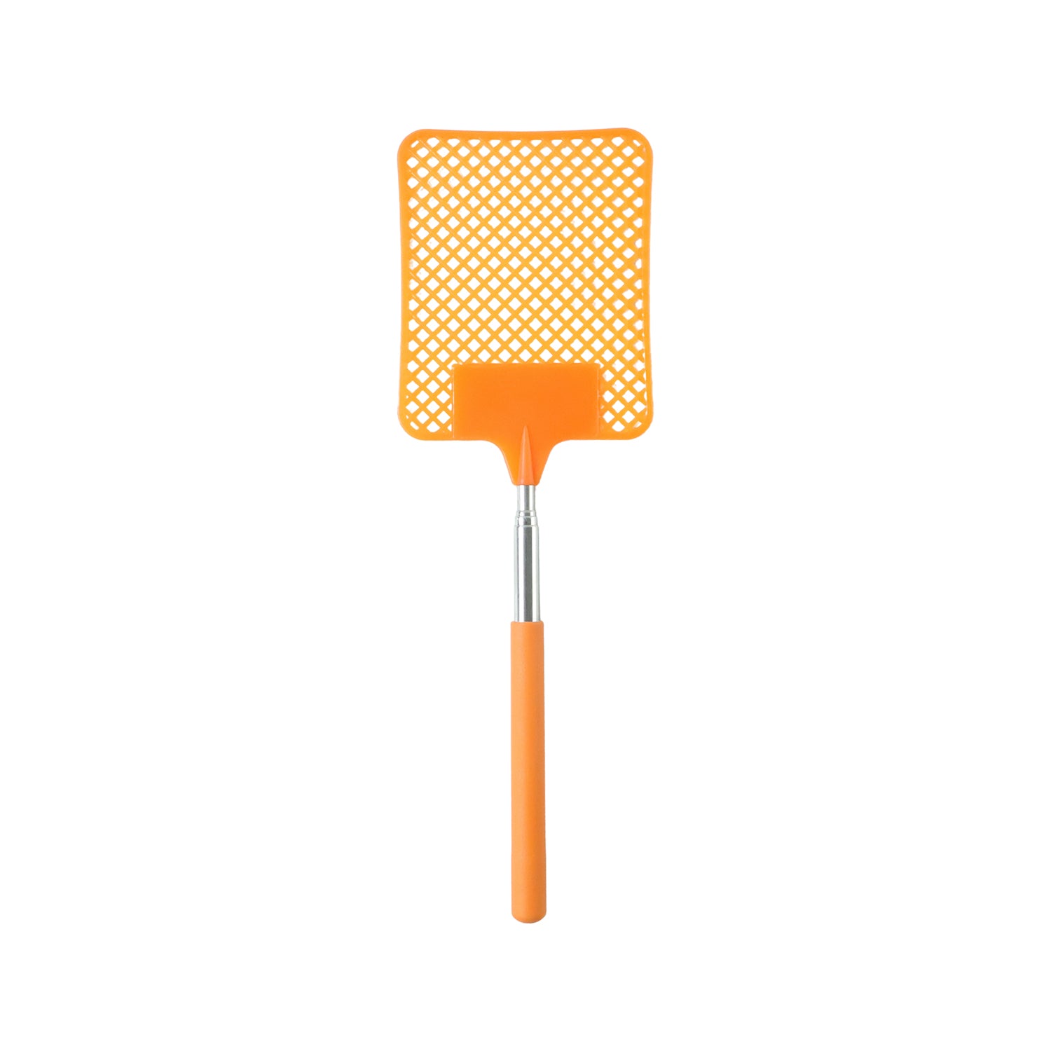 Wukusy plastic fly swatter with extendable handle, 63 cm, lightweight and durable for effective pest control.