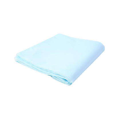 Waterproof disposable plastic table cover by Wukusy, 137x183 cm, ideal for home and kitchen use, with a smooth, protective surface.