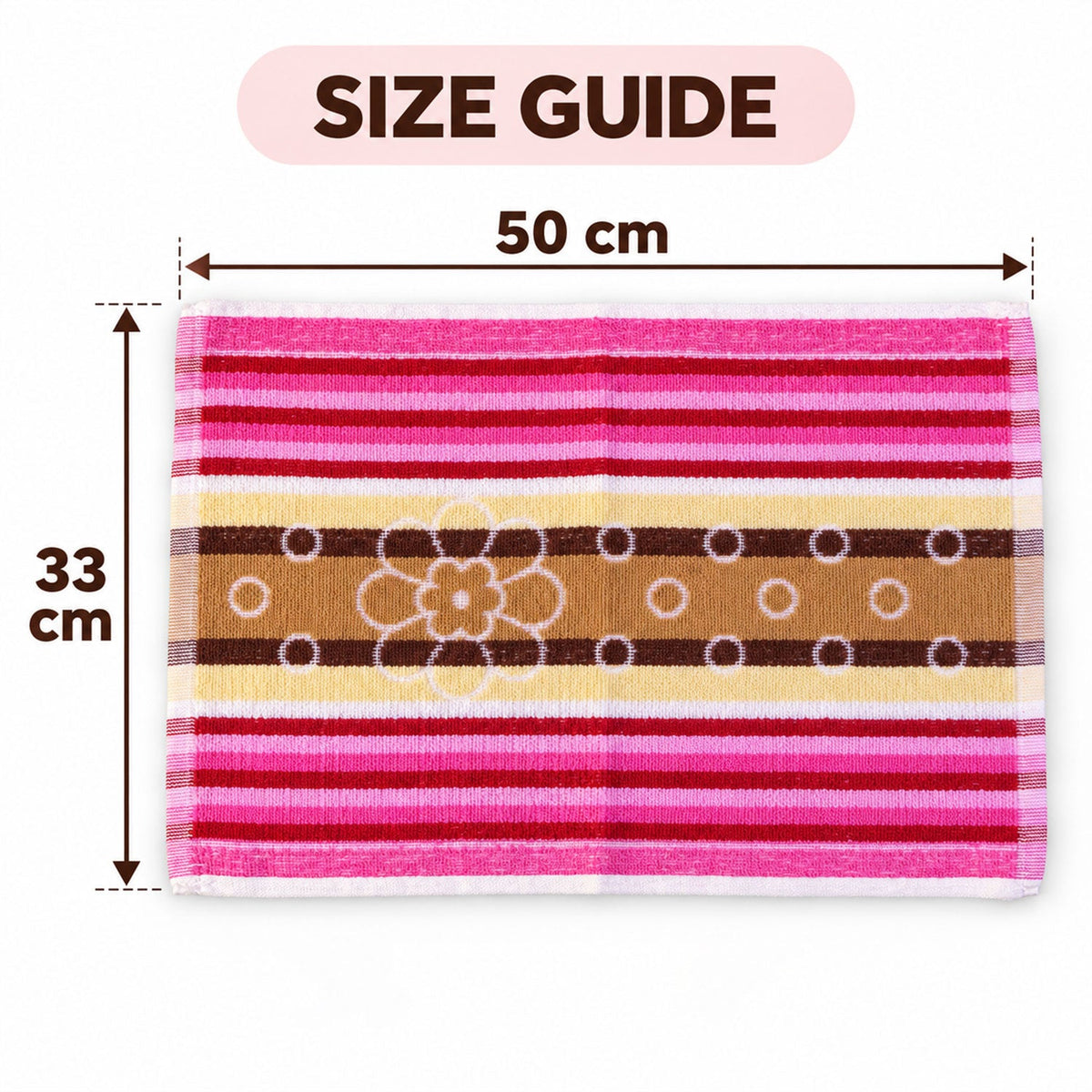 Glass Cleaning Duster Cloth Set For Kitchen And Window Cleaning (3 Pc 50x33 Cm)