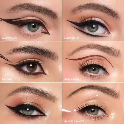 All Beauty waterproof eyeliner and volumizing mascara combo pack of 2, featuring sleek black makeup products for eyes.