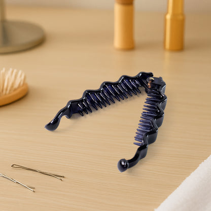 Wukusy plastic hair claw clips set with 12 colorful strong hair accessories for styling and securing hair easily.
