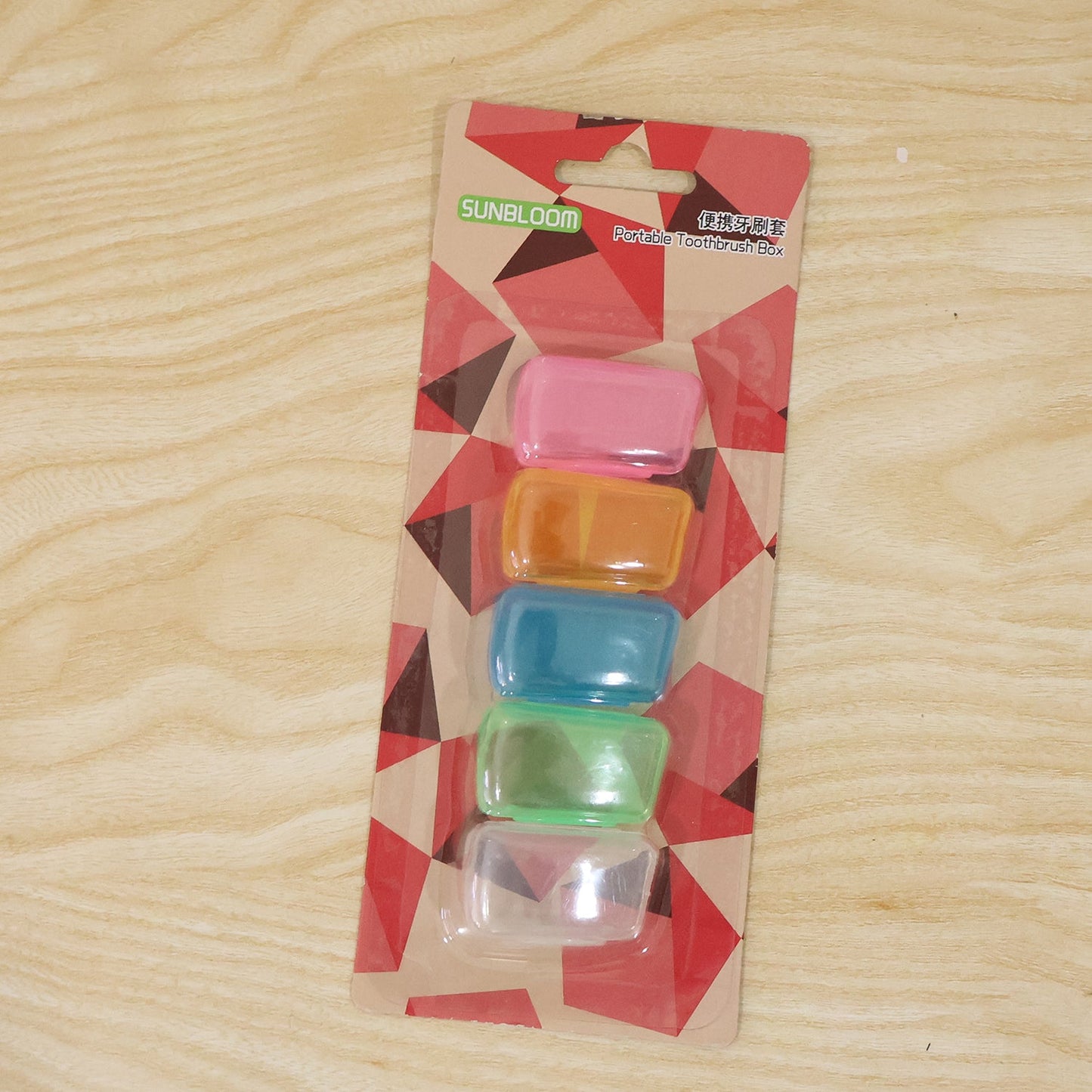 Wukusy toothbrush head cover caps set with five travel protective hygiene cases, designed to keep toothbrush heads clean and safe.