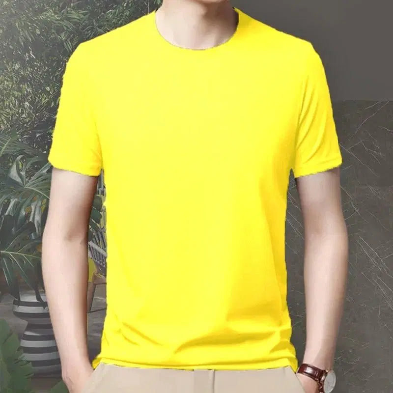 Men's 4-way stretchable round neck T-shirt by 1238, shown in a comfortable fit and versatile style suitable for casual wear.