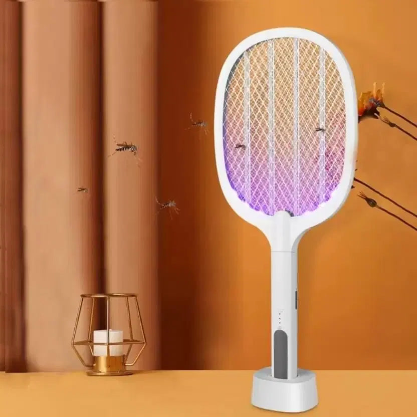 1238 Grab Kart mosquito killer racket, a handheld electric mosquito bat for indoor use, with a lightweight handle and grid design.