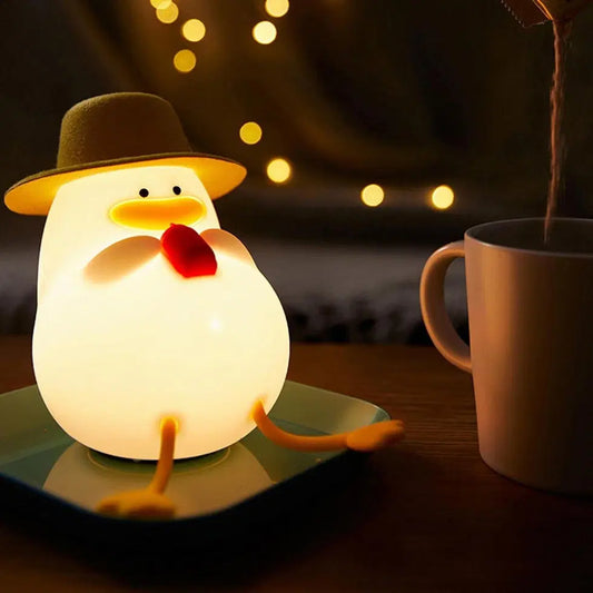 Cute duck night light from 1238, featuring a soft glow and adorable duck design for cozy nighttime illumination.