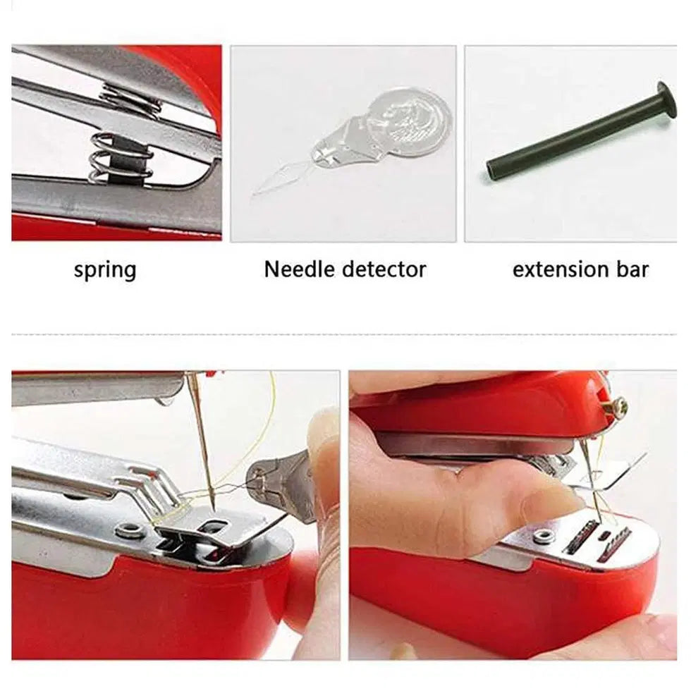 Portable 1238 sewing machine with accessories, compact design for easy sewing projects and on-the-go crafting.