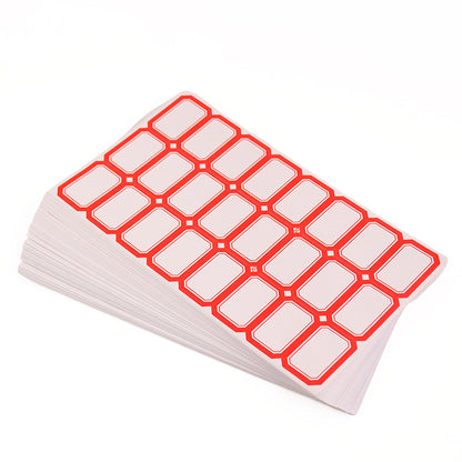 Wukusy office multipurpose writable blank label sticker sheets, 50 sheets with adhesive labels for organization and labeling tasks
