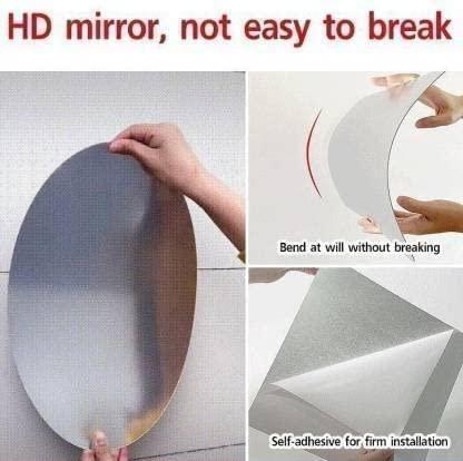 Set of 13064 makeup mirrors featuring one oval-shaped and one square-shaped mirror, perfect for detailed makeup application.