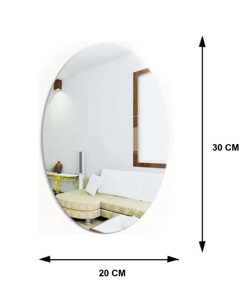 Set of two makeup mirrors featuring oval and square shapes, made by 13064, for enhanced beauty and grooming reflection.