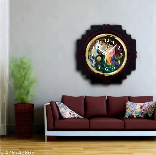 Wall clock by 13069 featuring a modern design, round face with black hands and clear numerals, perfect for home or office decor.