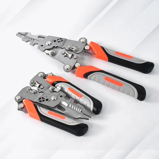 Foldable multi-tool pliers for electricians by 13162, featuring versatile hand tools ideal for electrical work and on-the-go use.